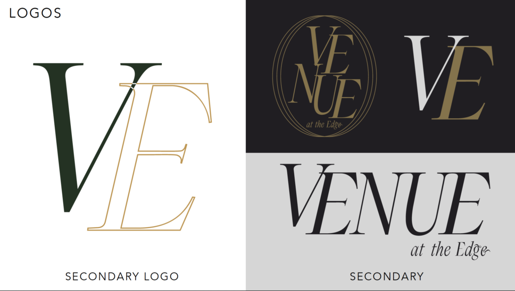 Custom logo designs for a wedding venue