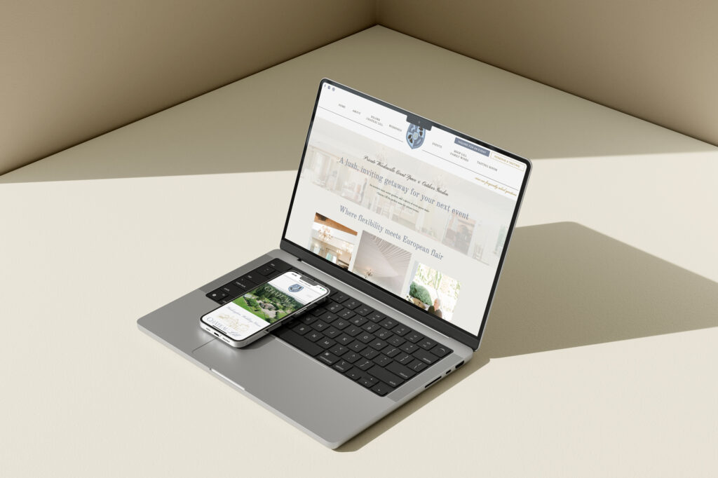 Website Mockup for Chateau Lill