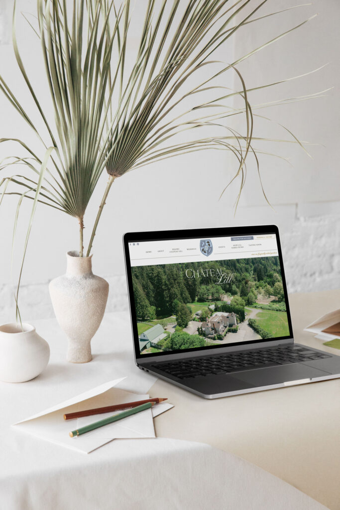 Website Mockup of an Elevated brand, Chateau Lill