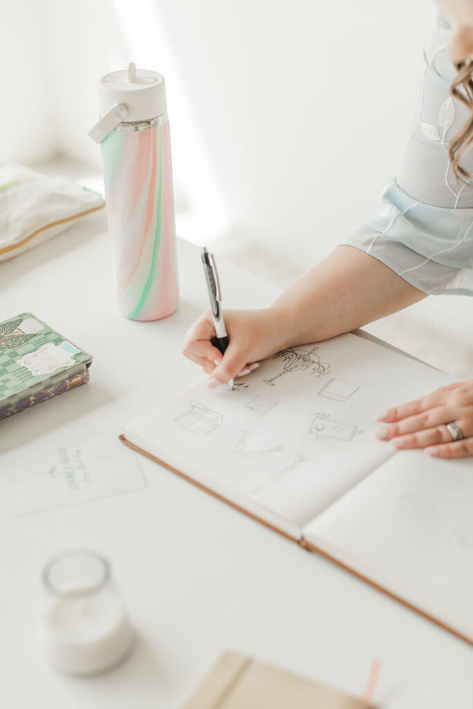 Creating a branding logo for modern wedding pros