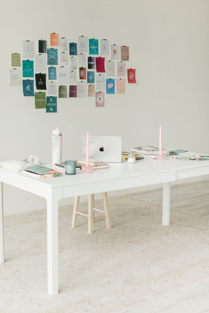 Brand colors background photo for a branding photography