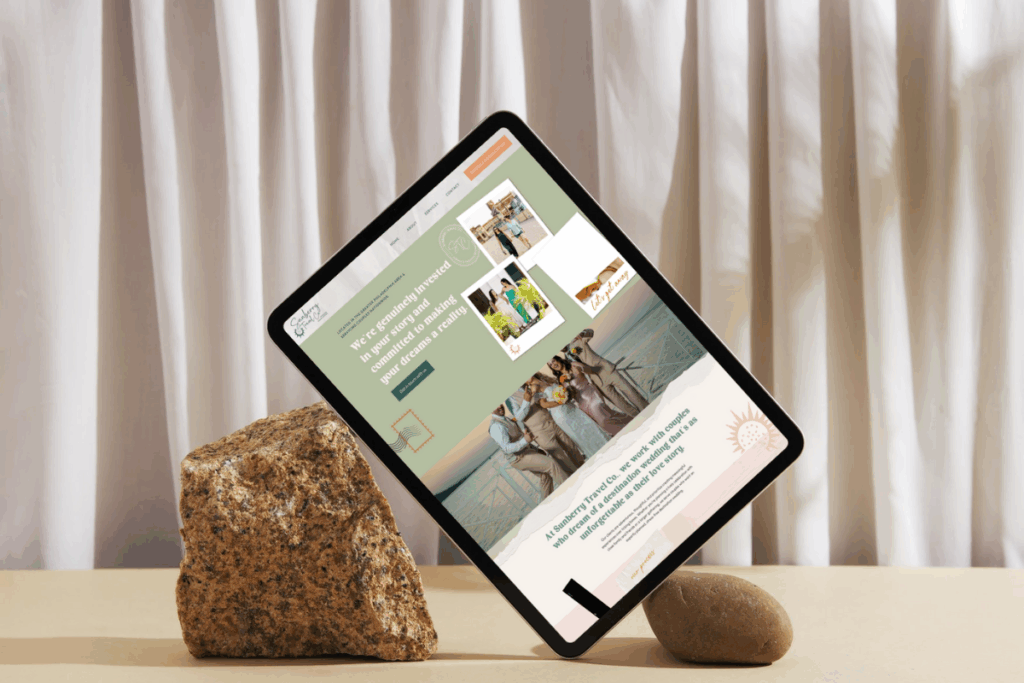 SEO rich website of Sunberry Tavel co, a destination wedding planner for mexico & the caribbean