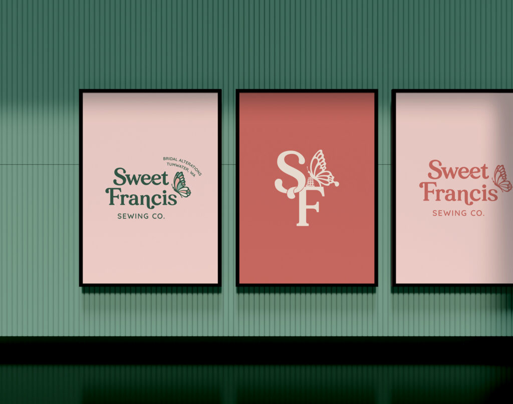 Brand assets for Sweet Francis Sewing co