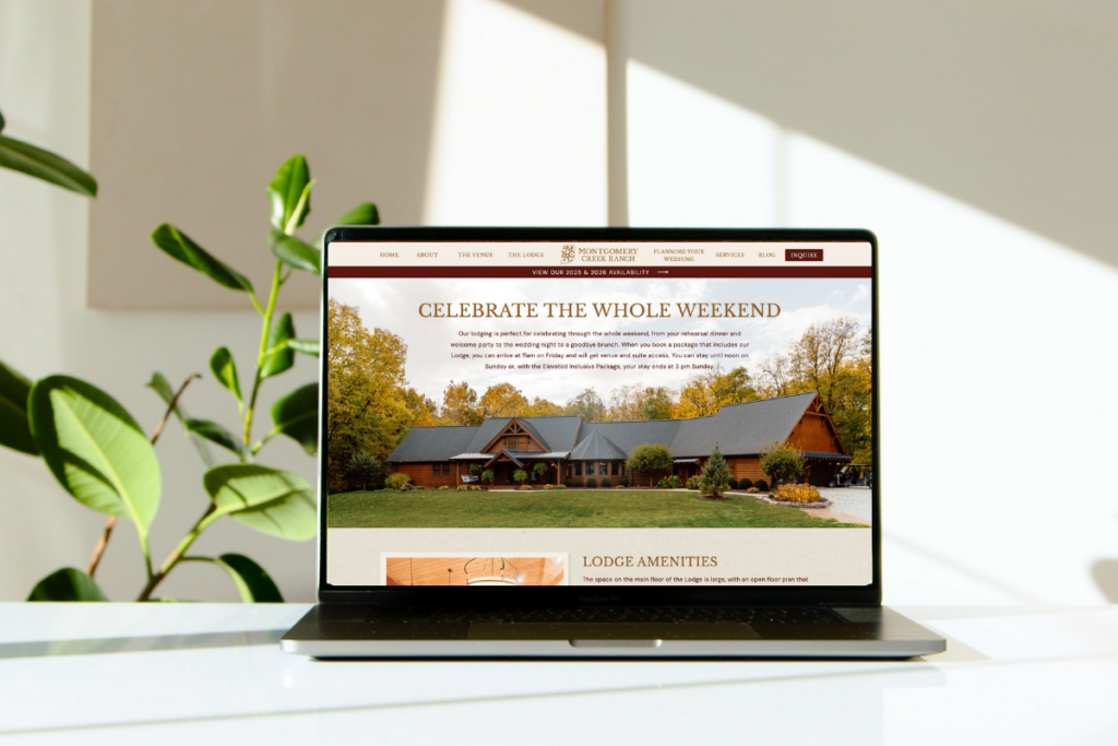 Montgomery Creek Ranch website mockup