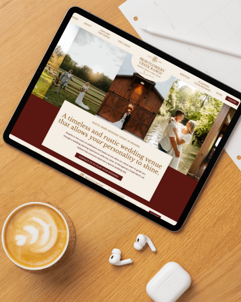 Montgomery Creek Ranch website mockup