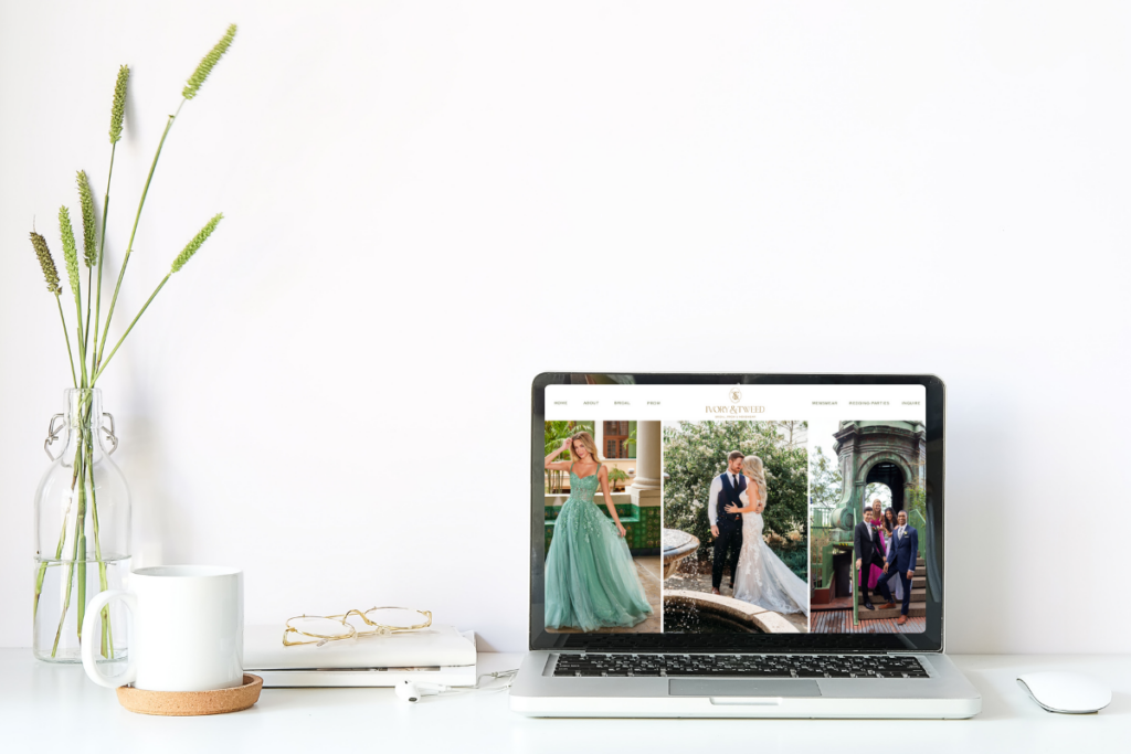 Website design mockup