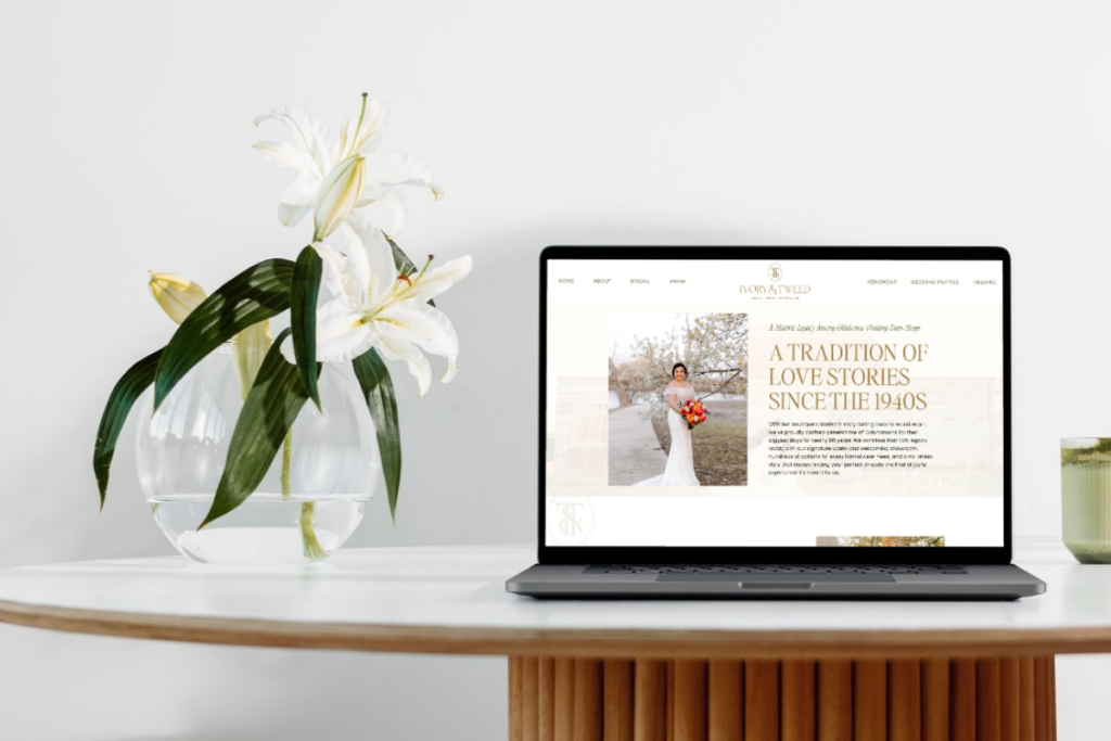 Website design mockup