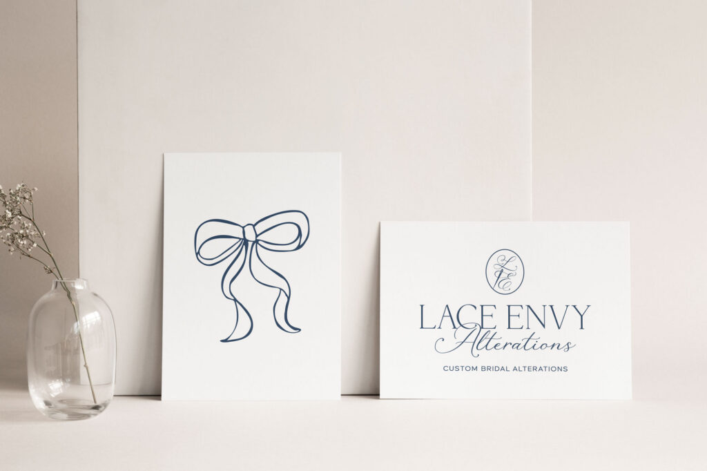 Branding mockup for Lace Envy Alterations