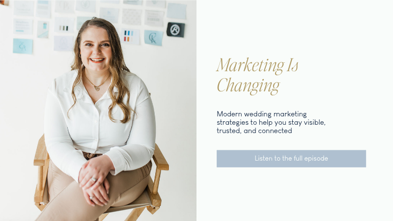 Graphic of Emily's message saying marketing is changing.