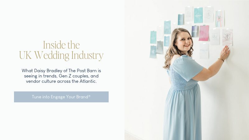 Engage Your Brand blog graphic about the UK wedding industry